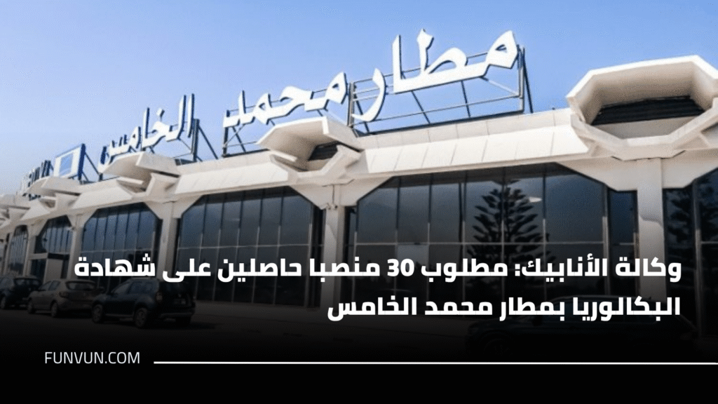 وكالة الأنابيك: مطلوب 30 منصبا حاصلين على شهادة البكالوريا بمطار محمد الخامس